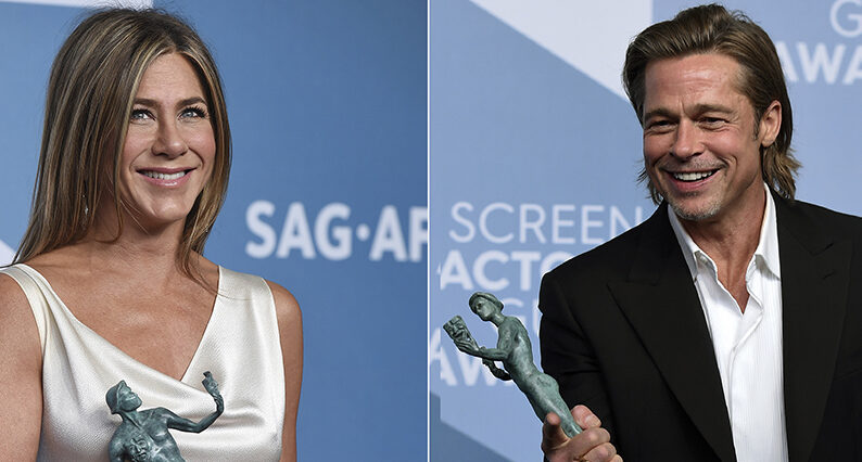 Brad Pitt och Jennifer Aniston återförenade