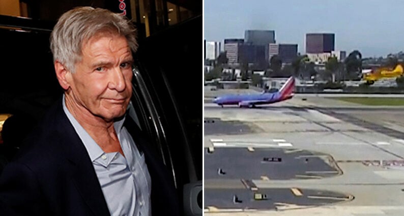 Hollywoodstjärnan Harrison Ford i dramatiskt flygdrama