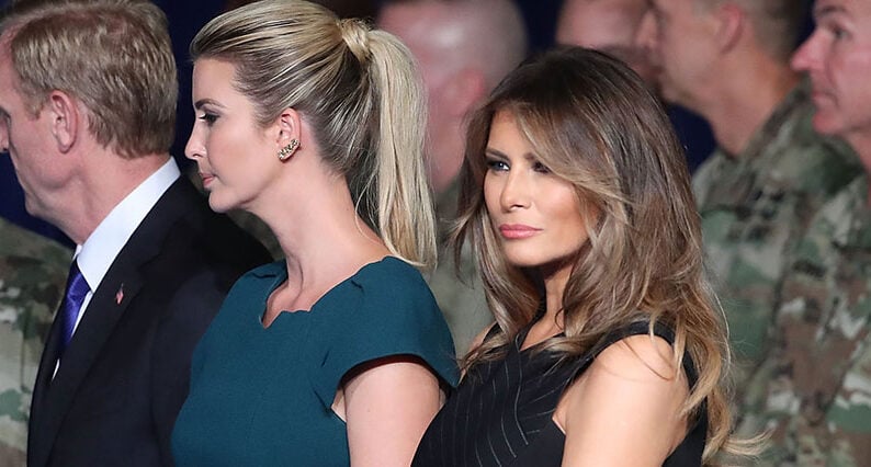 Sprickan mellan Melania och Ivanka Trump