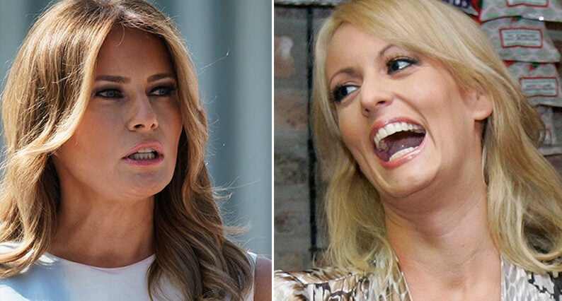 Melania Trump i porrbråk med Stormy Daniels