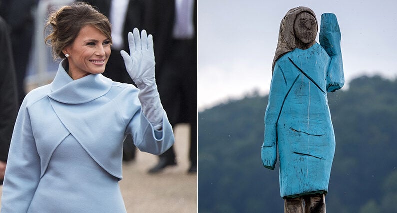 Melania Trump-statyn som väcker debatt