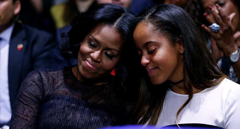 Michelle Obama om relationen till döttrarna