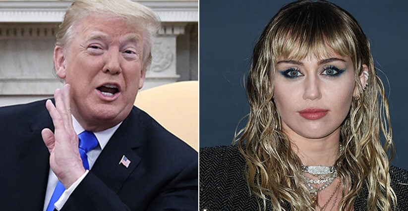 Donald Trumps oväntade stöd till Miley Cyrus