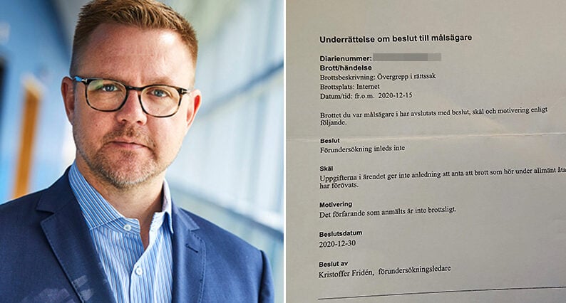 Dokumentet som skyddar Fredrick Federley i pedofilhärvan