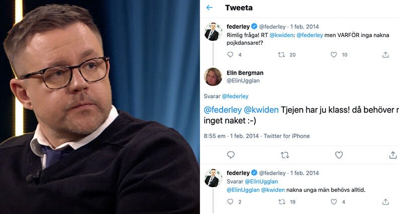 Fredrick Federley efterlyste nakna unga pojkar på nätet