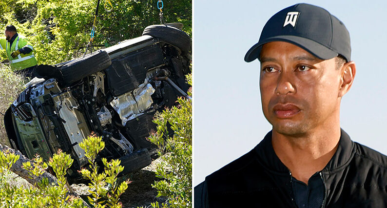 Tiger Woods första ord efter dramatiska bilolyckan