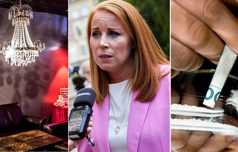 Annie Lööf direkt kopplad till gruppsex och kokain