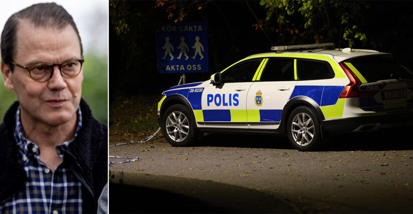 Chocken: prins Daniel tagen av polis