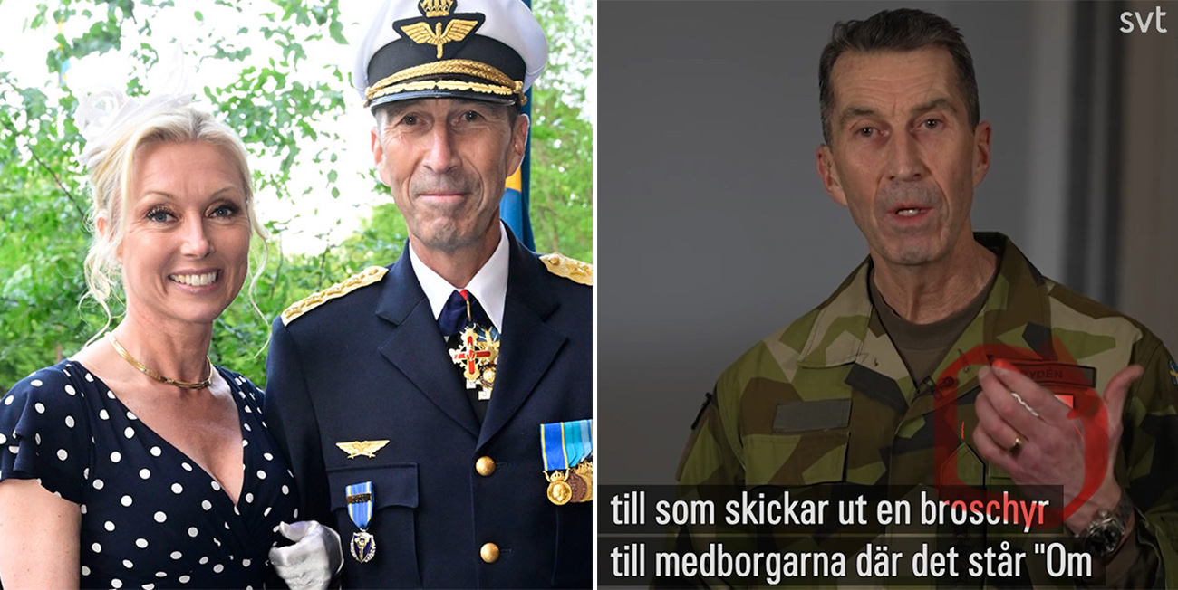 ÖB Micael Bydén hemligt förlovad med Linda H Staaf