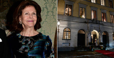 Drottning Silvia festade loss hos grannarna