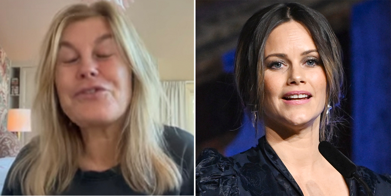 Pernilla Wahlgren i privat samtal med prinsessan Sofia